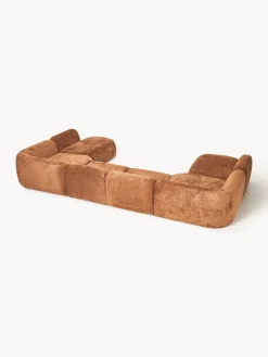 Divano componibile XL in teddy bouclé Wolke