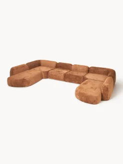 Divano componibile XL in teddy bouclé Wolke