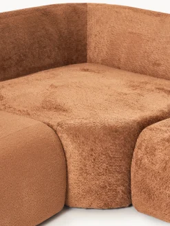 Divano componibile XL in teddy bouclé Wolke