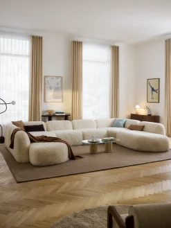 Divano componibile XL in teddy Wolke