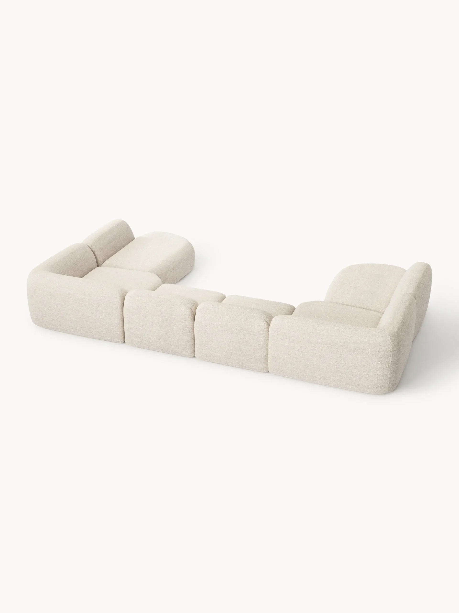 Divano componibile XL in bouclé Wolke