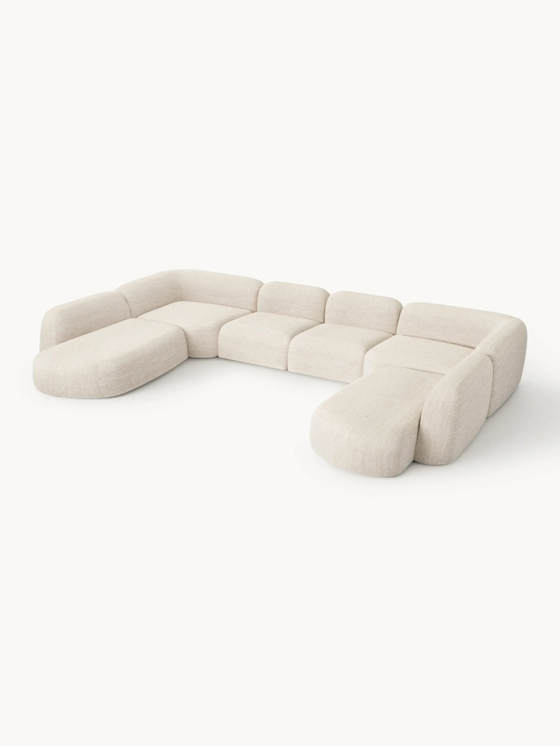 Divano componibile XL in bouclé Wolke