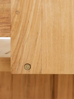 Divano da giardino in legno di teak Chalkstripe