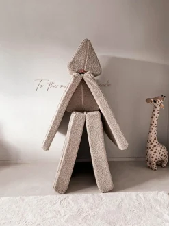 Divano da gioco componibile fatto a mano per bambini in teddy Mila