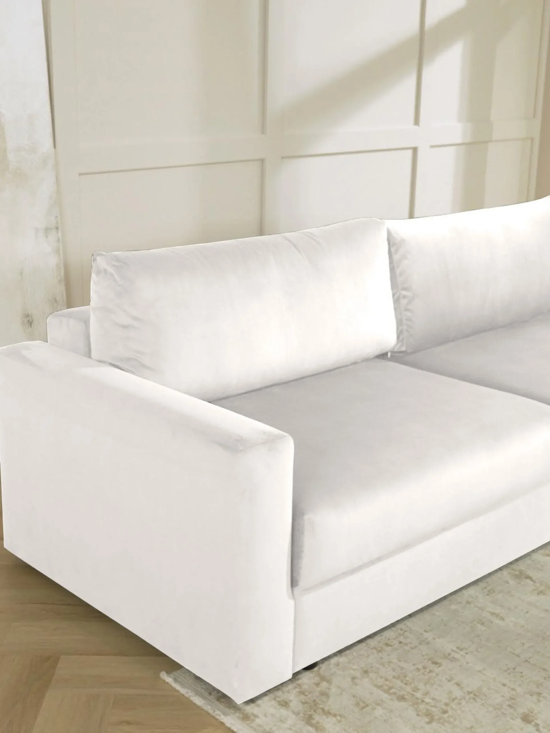 Divano letto 3 posti con contenitore Tasha