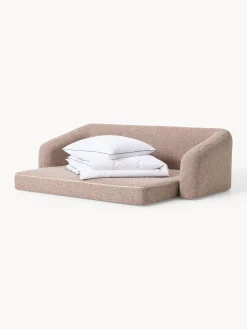 Divano letto 3 posti in bouclé Eliot