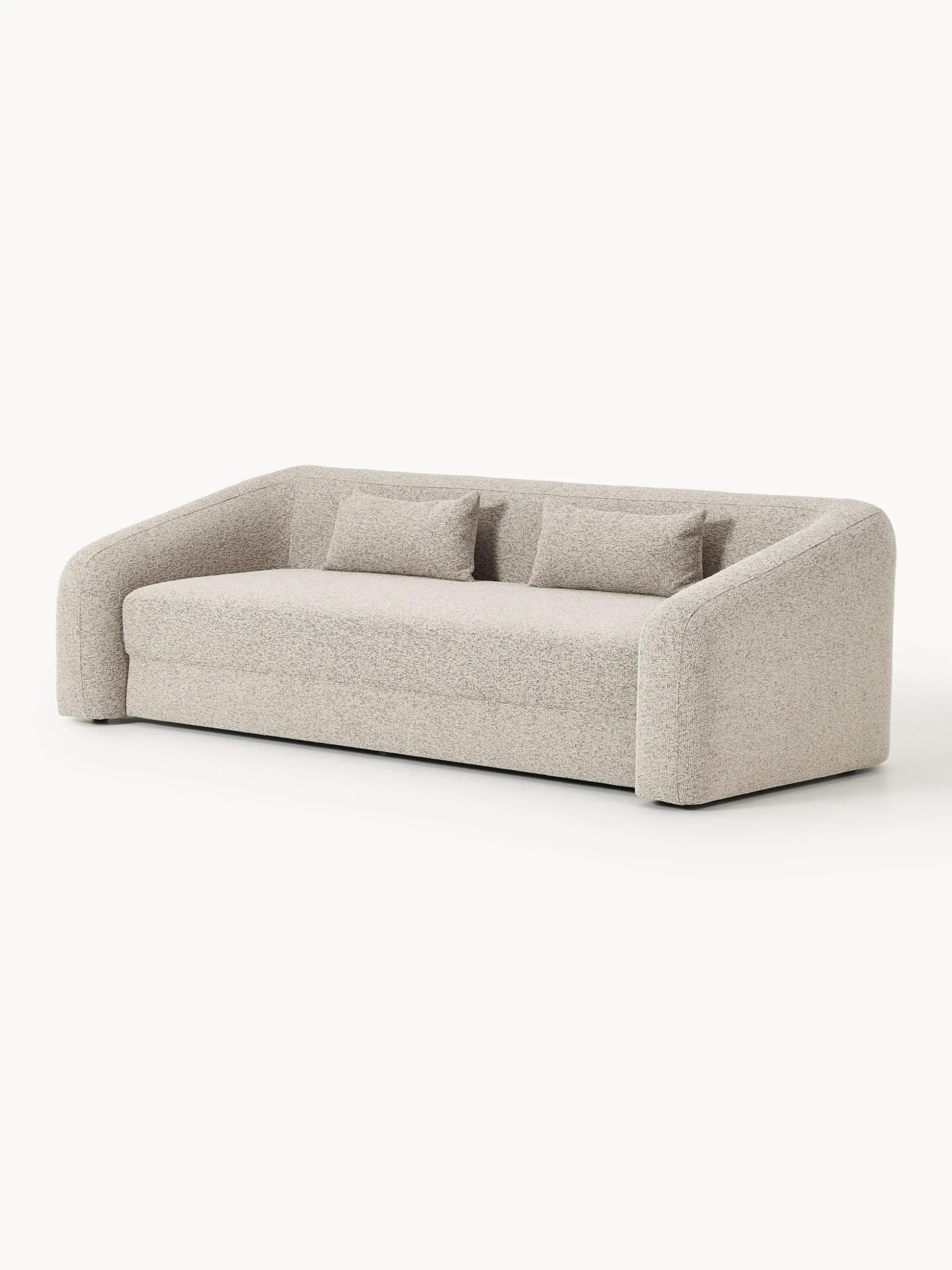 Divano letto 3 posti in bouclé Eliot