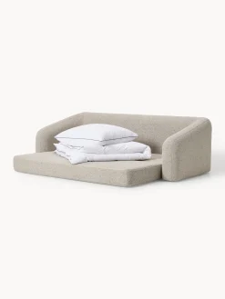 Divano letto 3 posti in bouclé Eliot