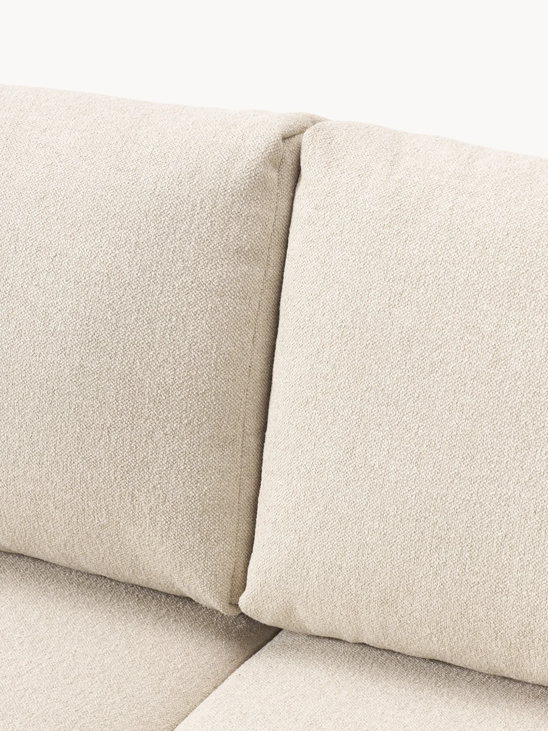 Divano letto 3 posti in bouclé con vano contenitore Tasha