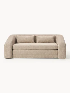 Divano letto 2 posti in teddy-bouclé Eliot
