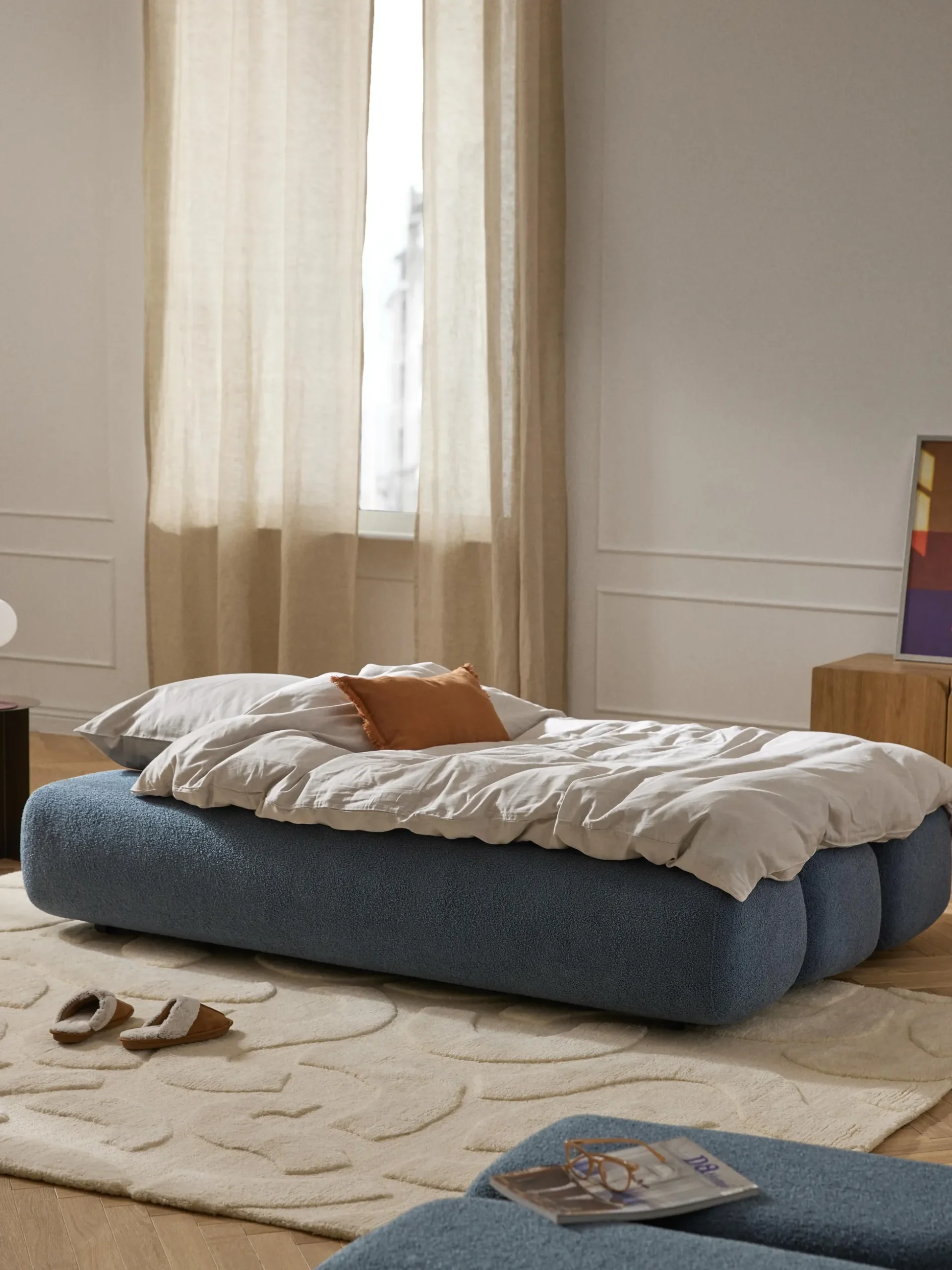 Divano letto 3 posti in teddy Caterpillar