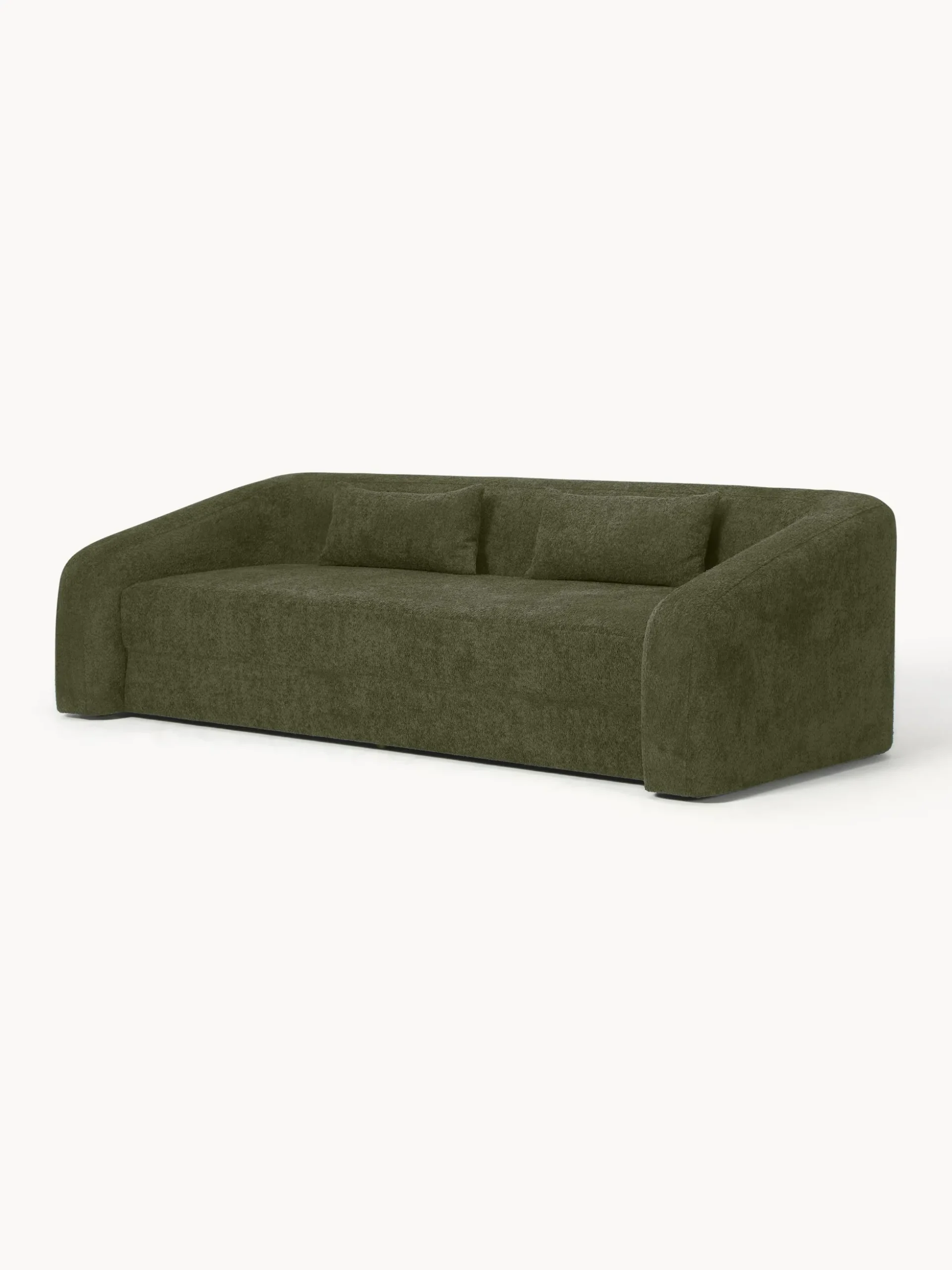 Divano letto 3 posti in teddy-bouclé Eliot