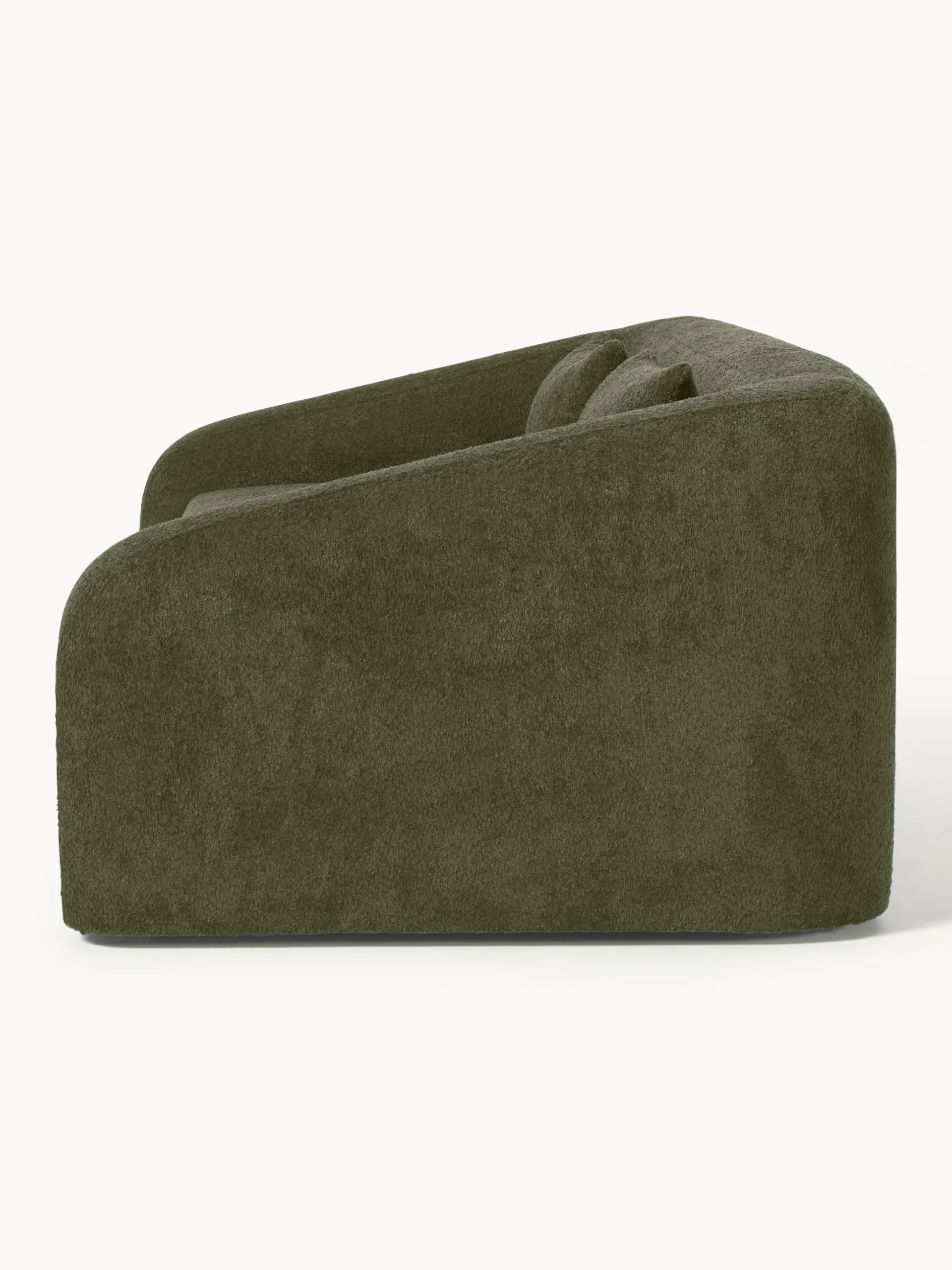 Divano letto 3 posti in teddy-bouclé Eliot