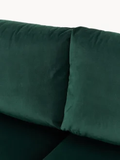 Divano letto 3 posti in vellutocon contenitore Tasha