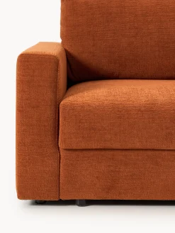 Divano letto 3 posti in velluto con contenitore Tasha
