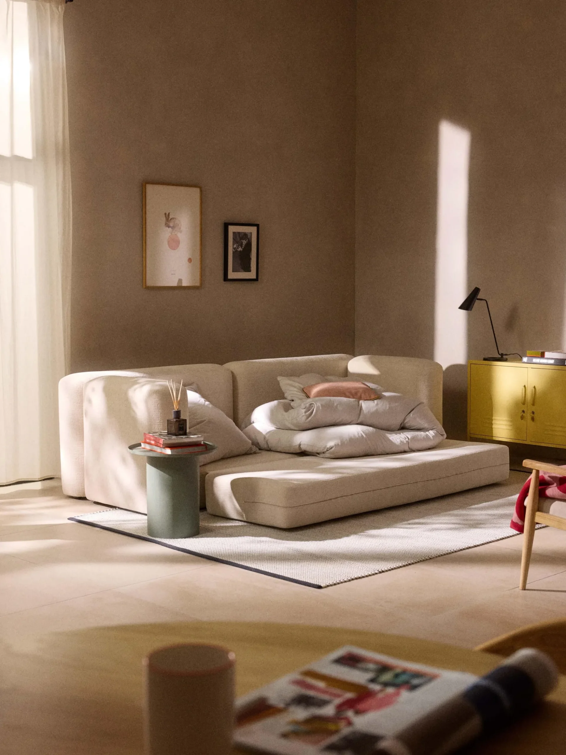 Divano letto 3 posti Livvie