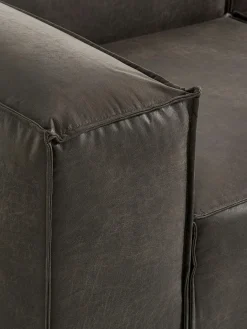 Divano XL componibile in pelle Lennon