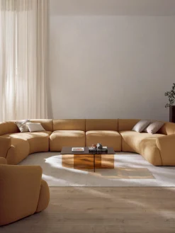 Divano XL componibile in bouclé Sofia