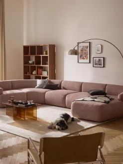 Divano XL componibile in bouclé Sofia