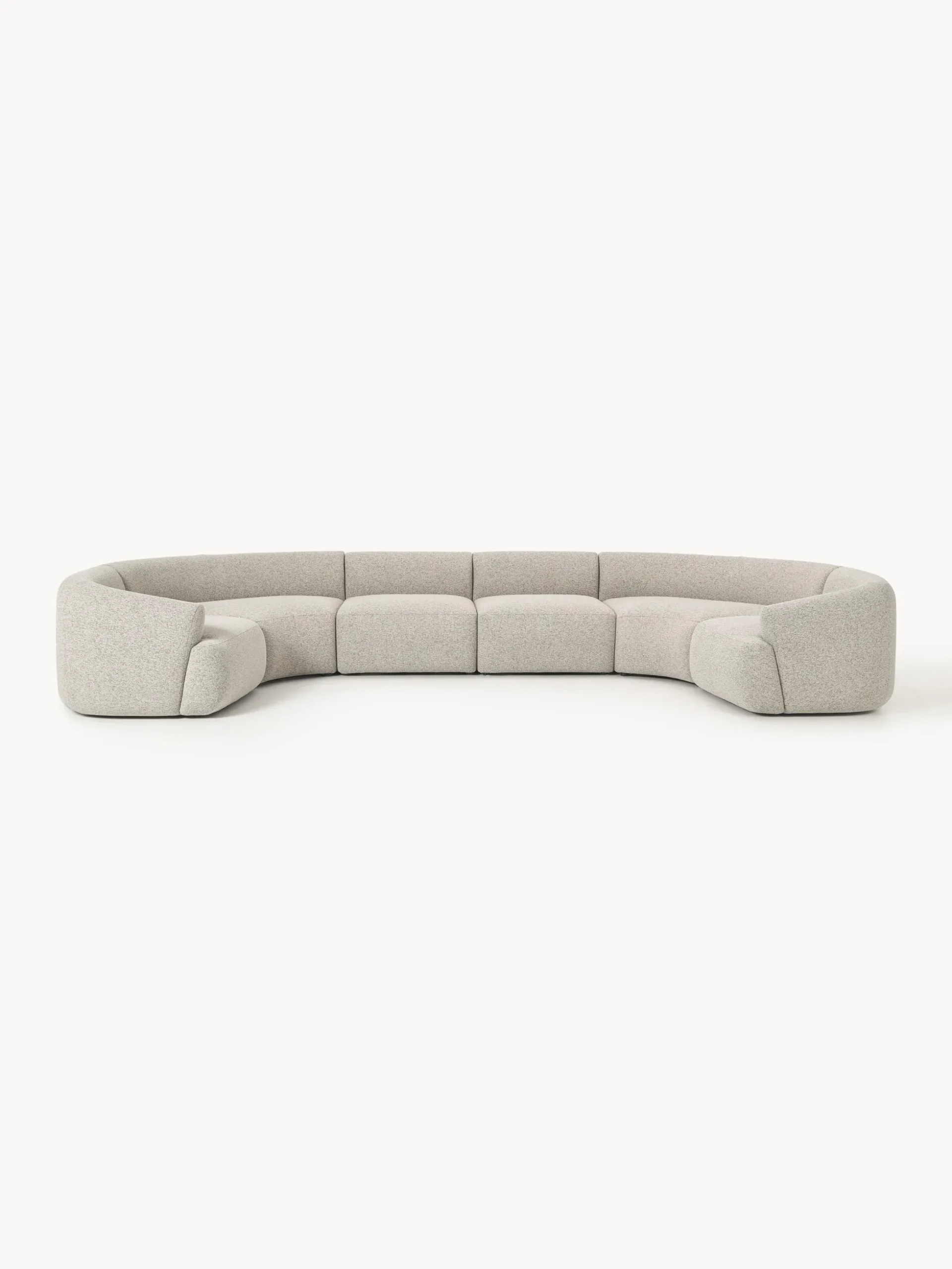 Divano XL componibile in bouclé Sofia
