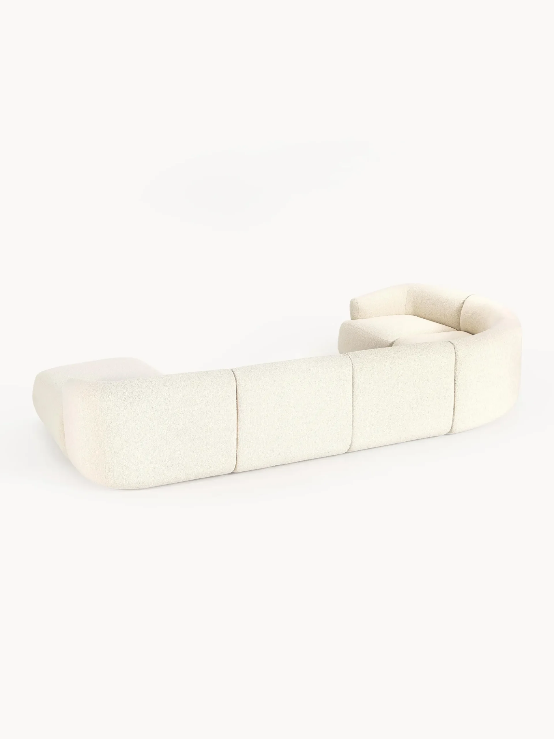 Divano XL componibile in bouclé Sofia
