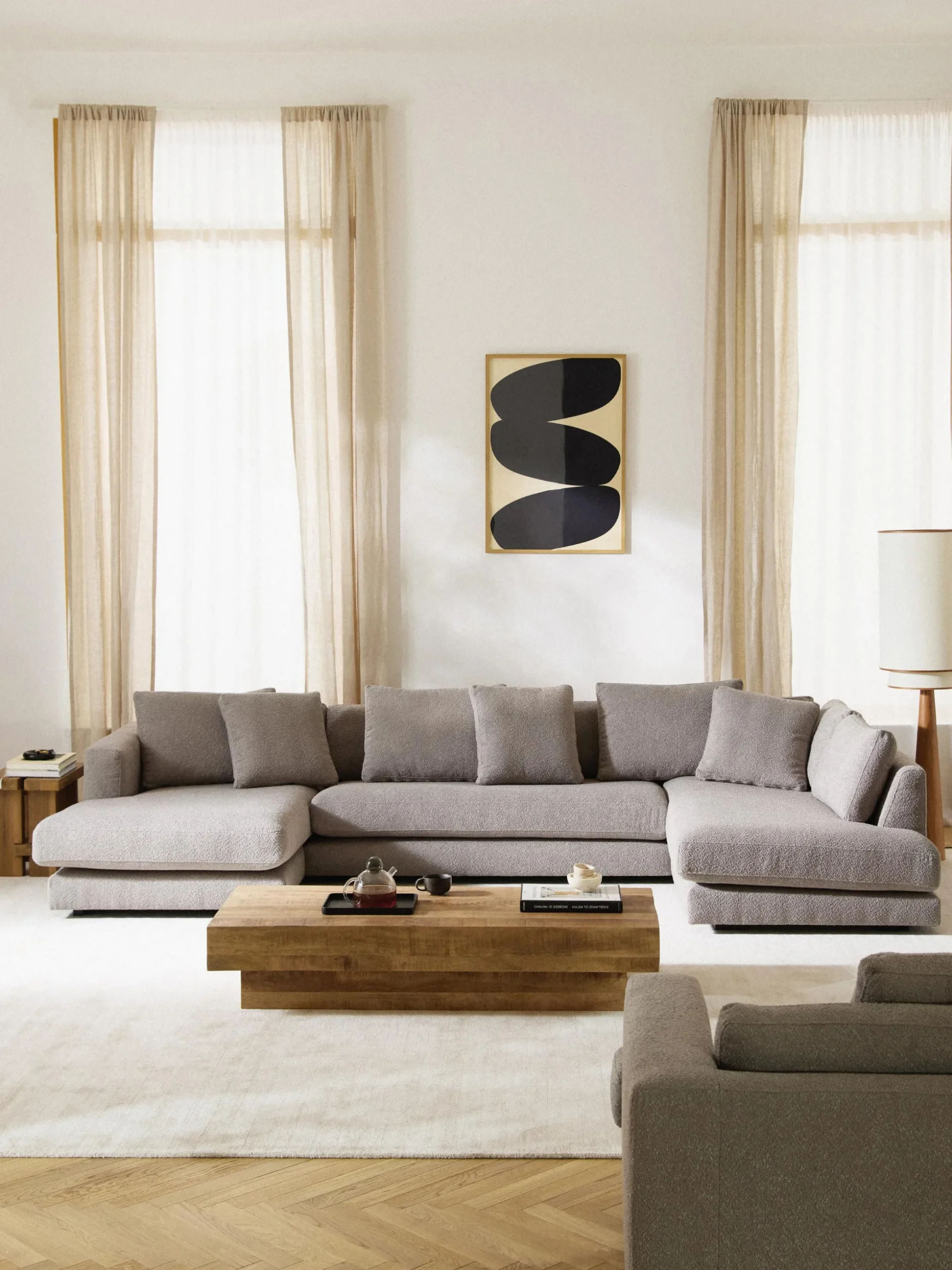 Divano XL in bouclé Tribeca