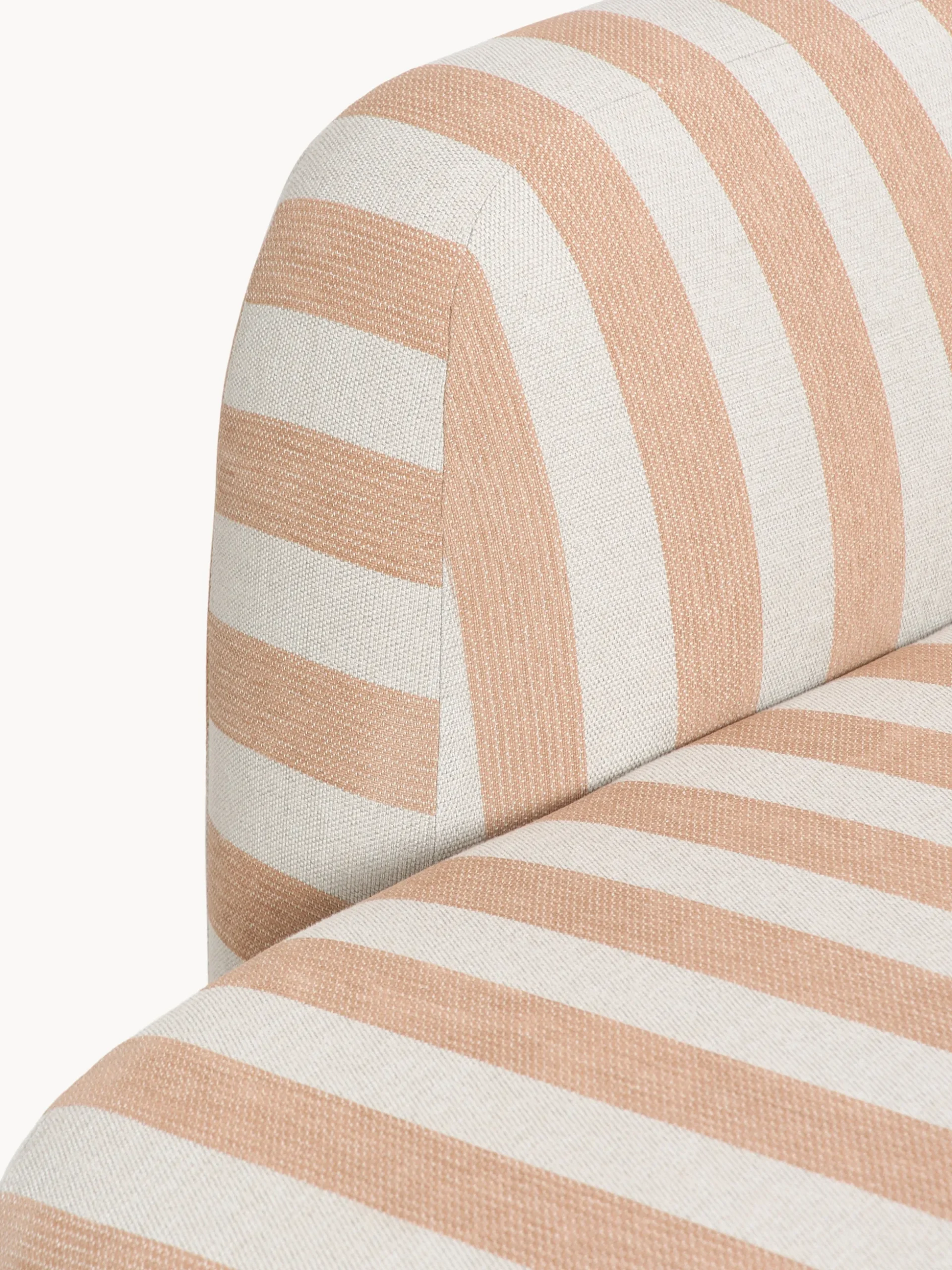 Divano angolare componibile XL a righe con chaise longue Wolke
