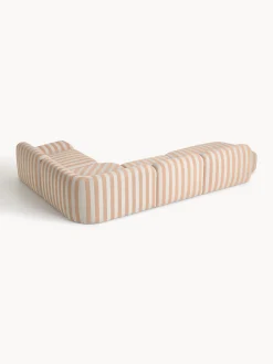 Divano angolare componibile XL a righe con chaise longue Wolke