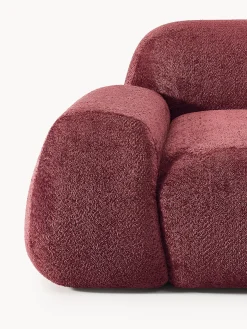 Divano angolare componibile 4 posti in teddy-bouclé Wolke