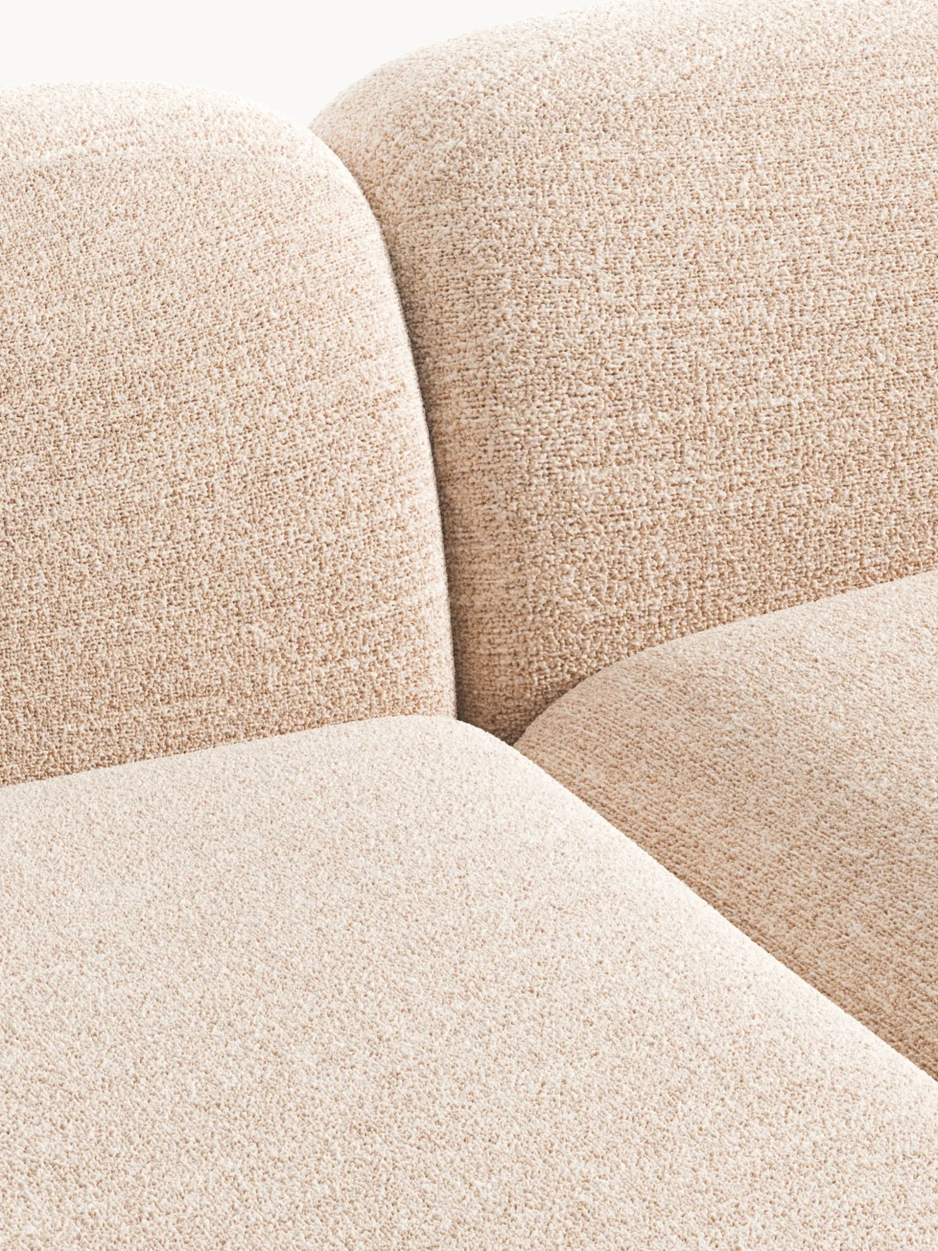 Divano angolare componibile XL in bouclé con chaise longue Wolke