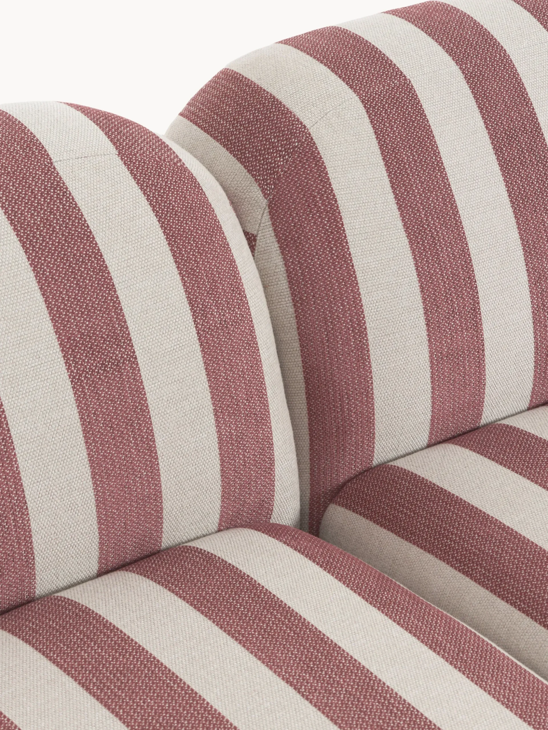 Divano angolare componibile XL a righe con chaise longue Wolke
