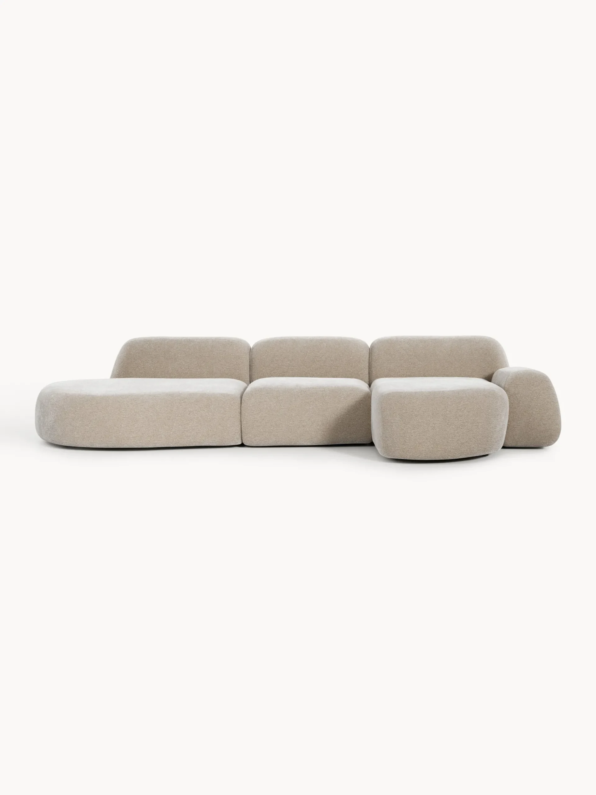 Divano angolare componibile 4 posti con chaise longue Wolke