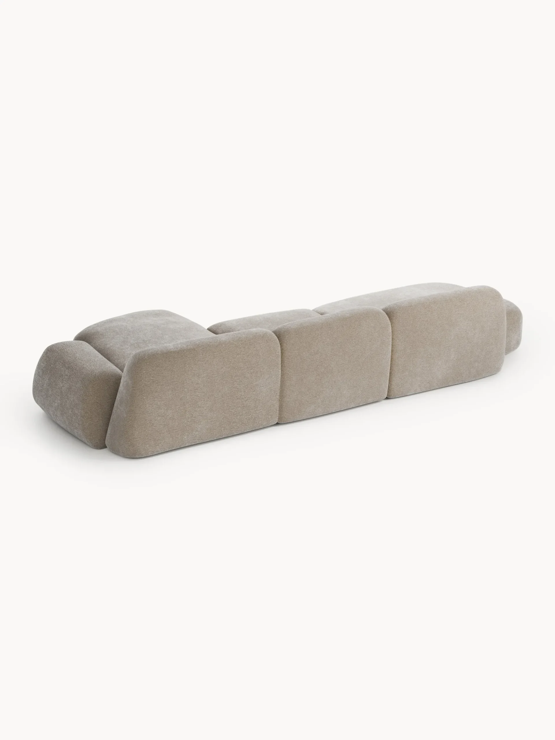 Divano angolare componibile 4 posti con chaise longue Wolke