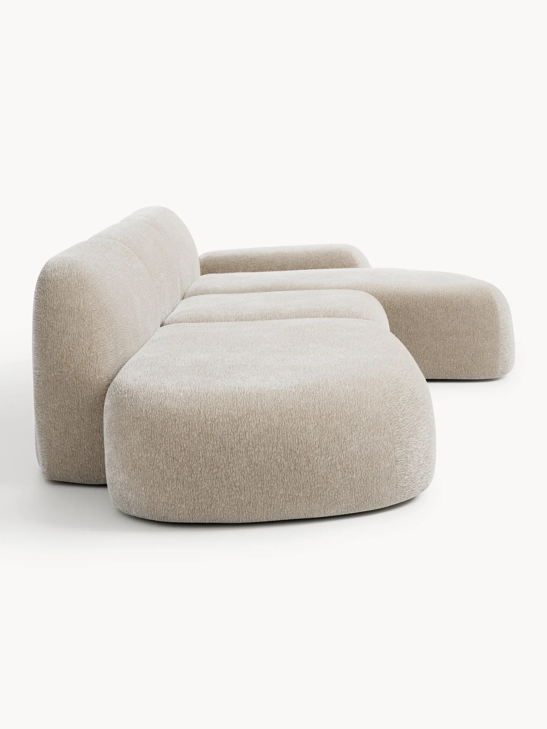 Divano angolare componibile 4 posti con chaise longue Wolke
