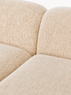 Divano angolare componibile XL in bouclé con penisola Wolke