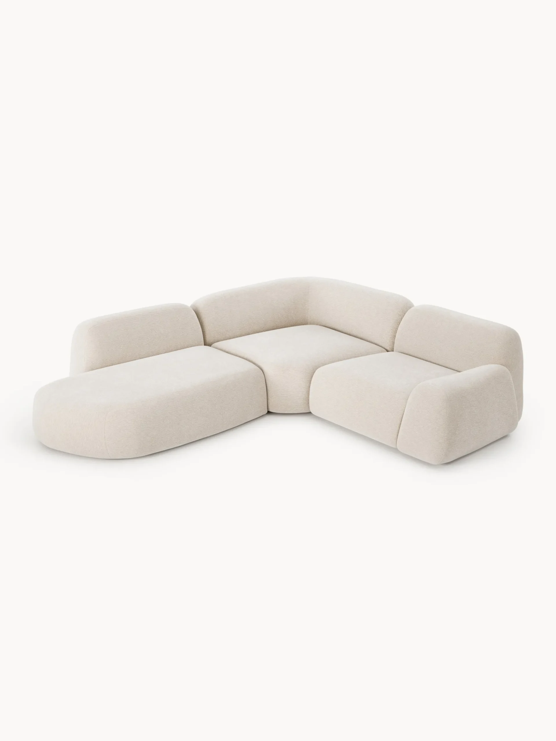 Divano angolare componibile 4 posti con chaise longue Wolke