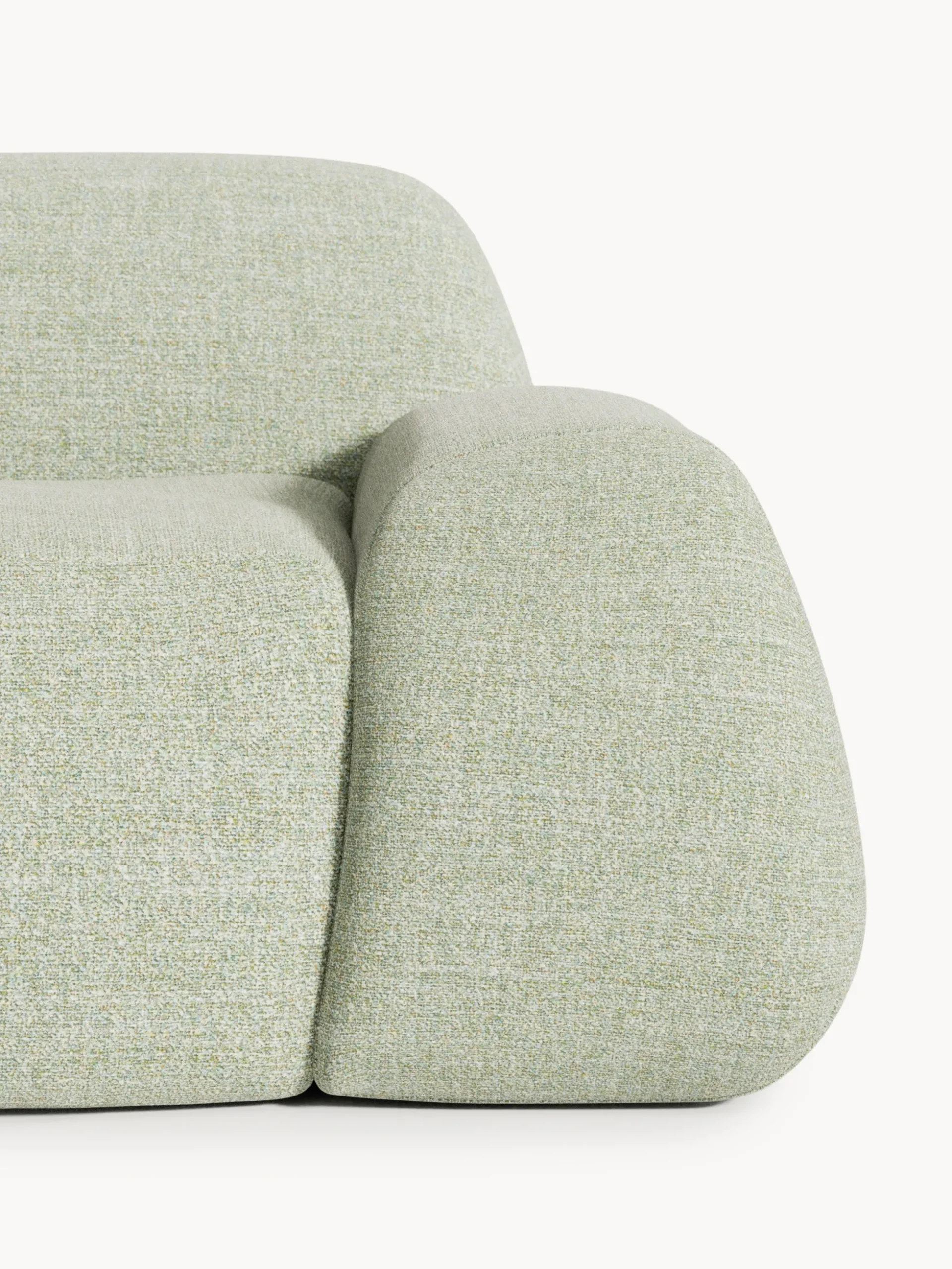 Divano angolare componibile XL in bouclé con chaise longue Wolke