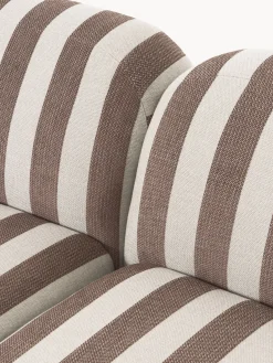 Divano angolare componibile XL a righe con chaise longue Wolke