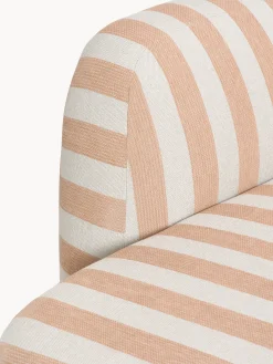 Divano angolare componibile 4 posti a righe con chaise longue Wolke