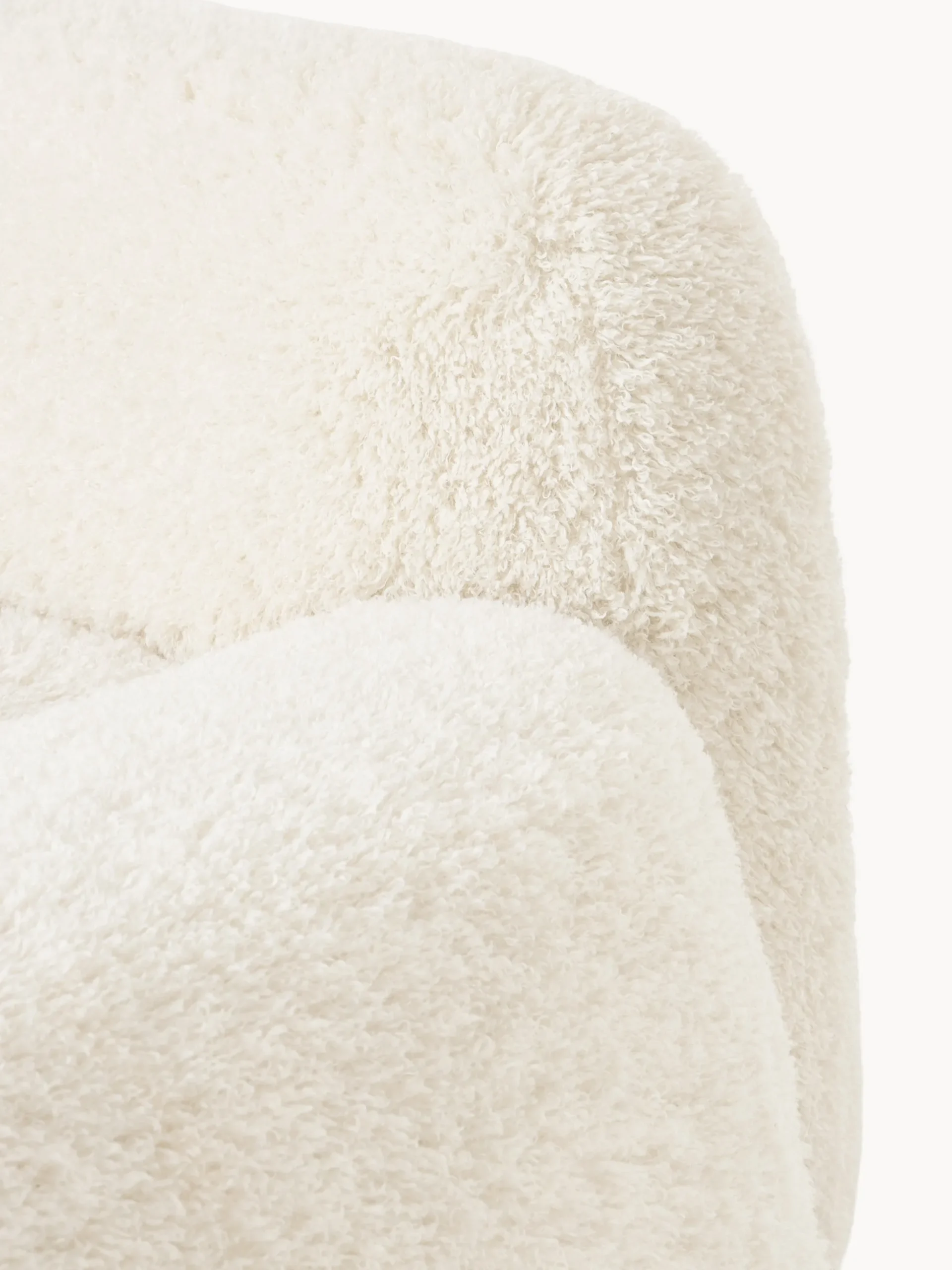 Divano angolare componibile 4 posti con chaise longue in teddy Wolke