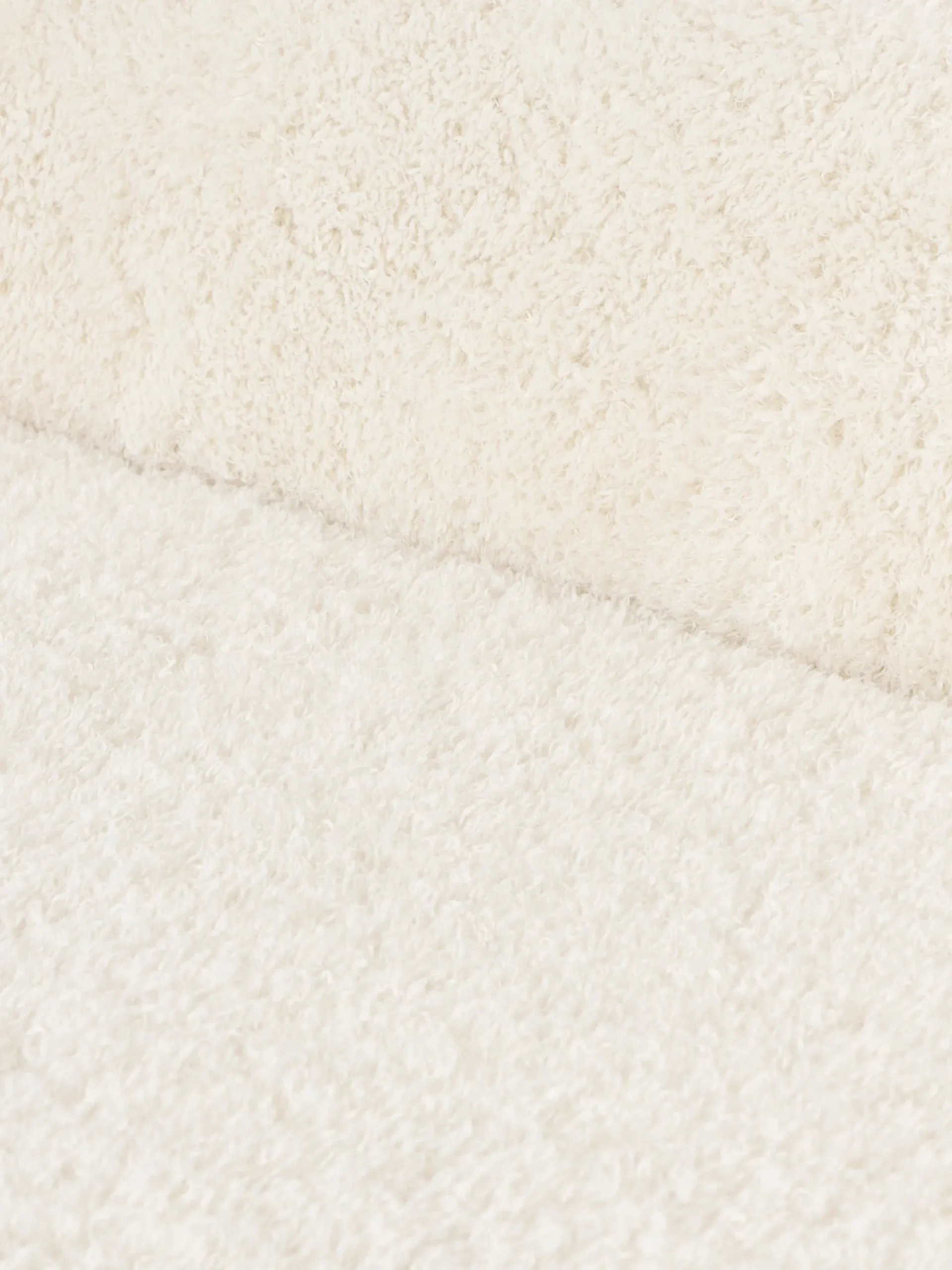 Divano angolare componibile 4 posti con chaise longue in teddy Wolke