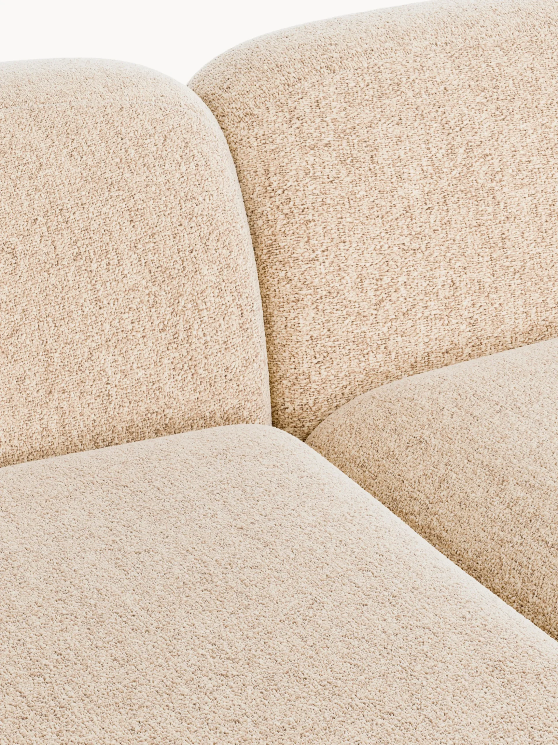 Divano angolare componibile XL in bouclé con chaise longue Wolke