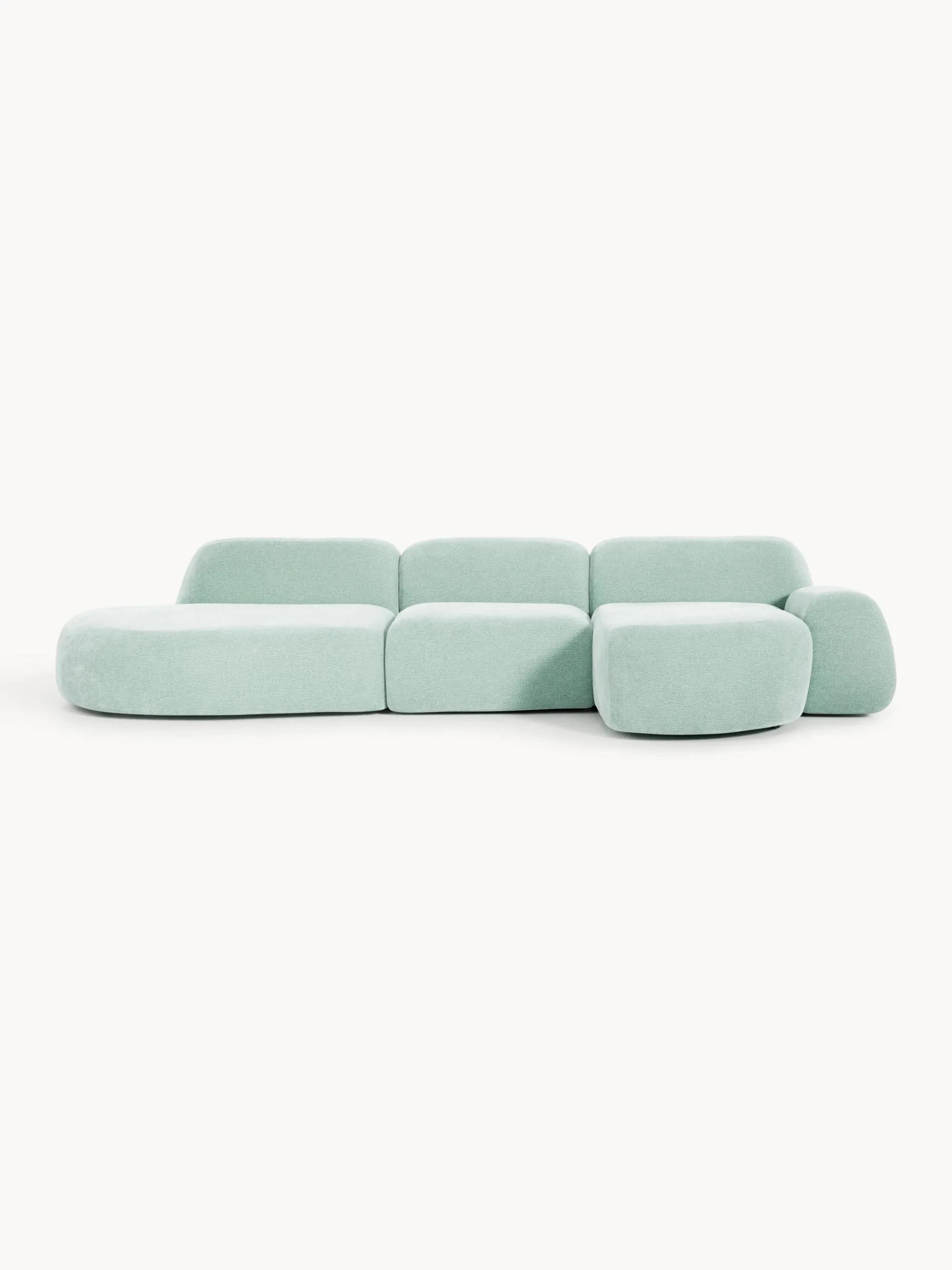 Divano angolare componibile 4 posti con chaise longue Wolke