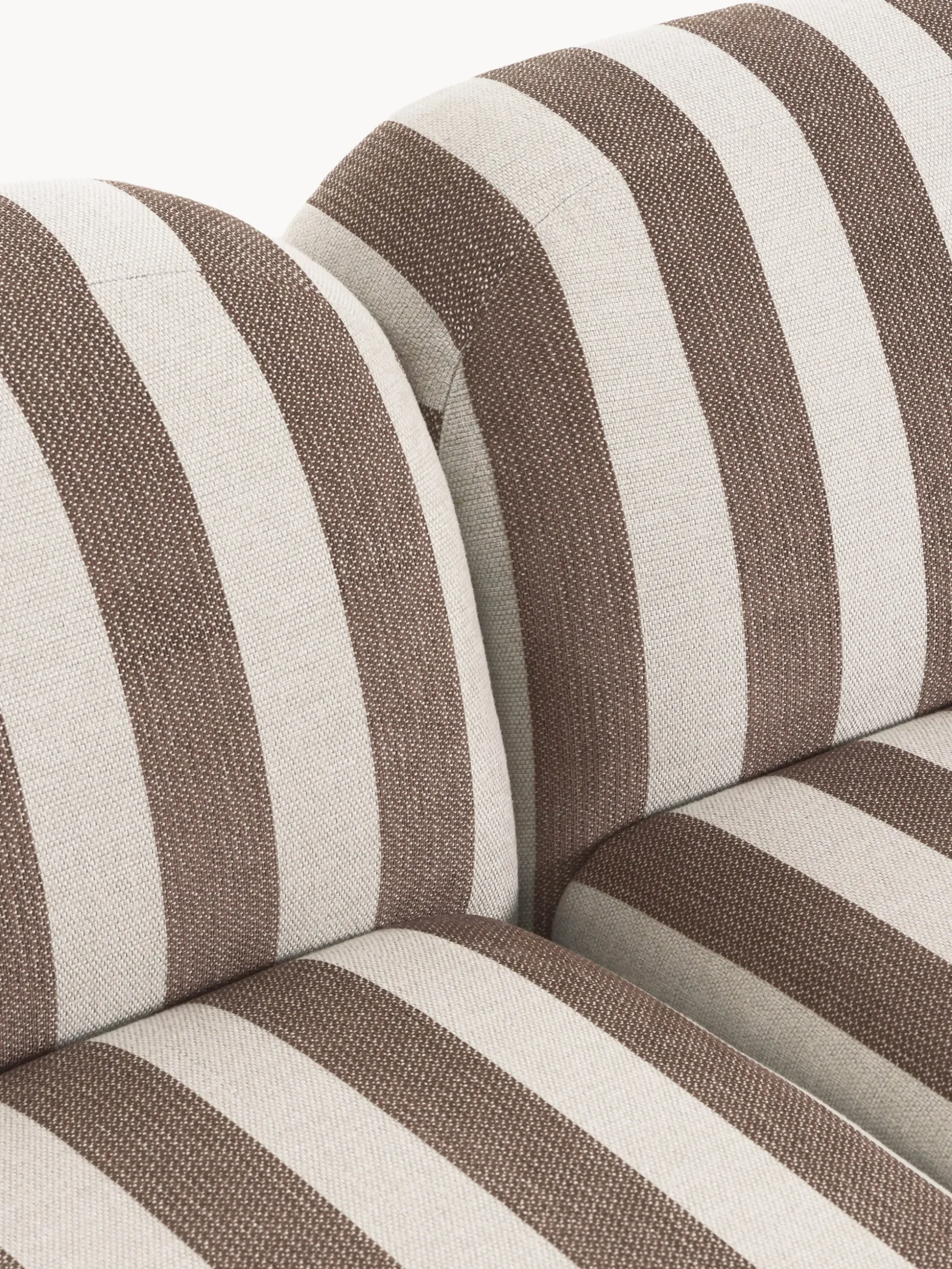 Divano angolare componibile 4 posti a righe con chaise longue Wolke
