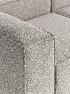 Divano angolare XL componibile 4 posti in bouclé Lennon