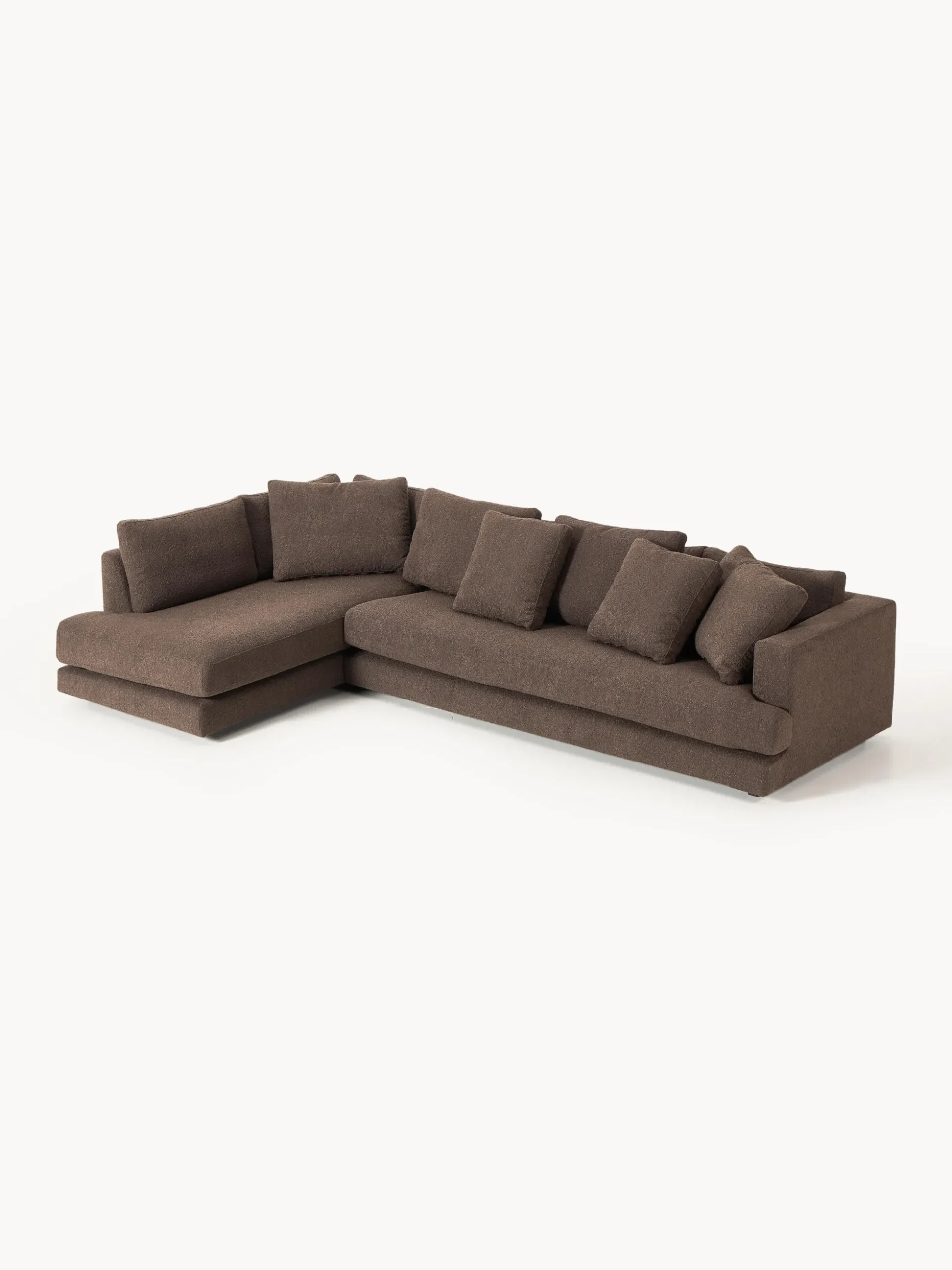 Divano angolare XL in bouclé Tribeca