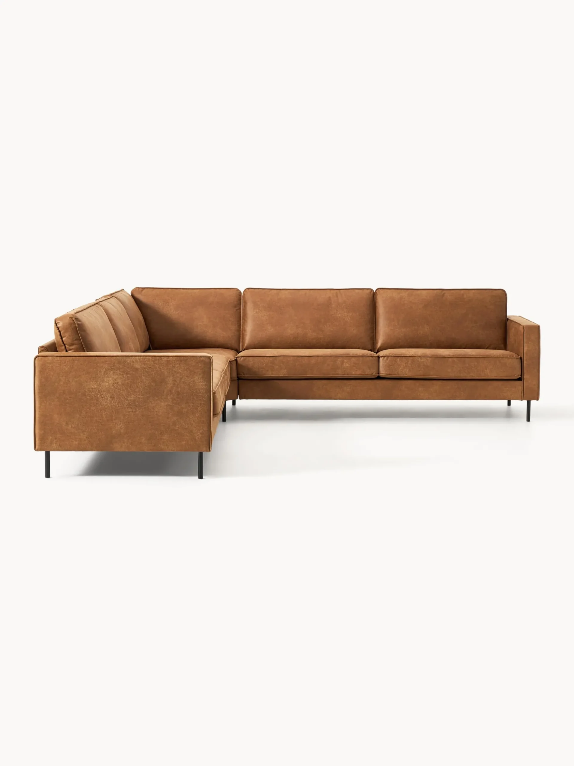 Divano angolare XL in pelle Hunter
