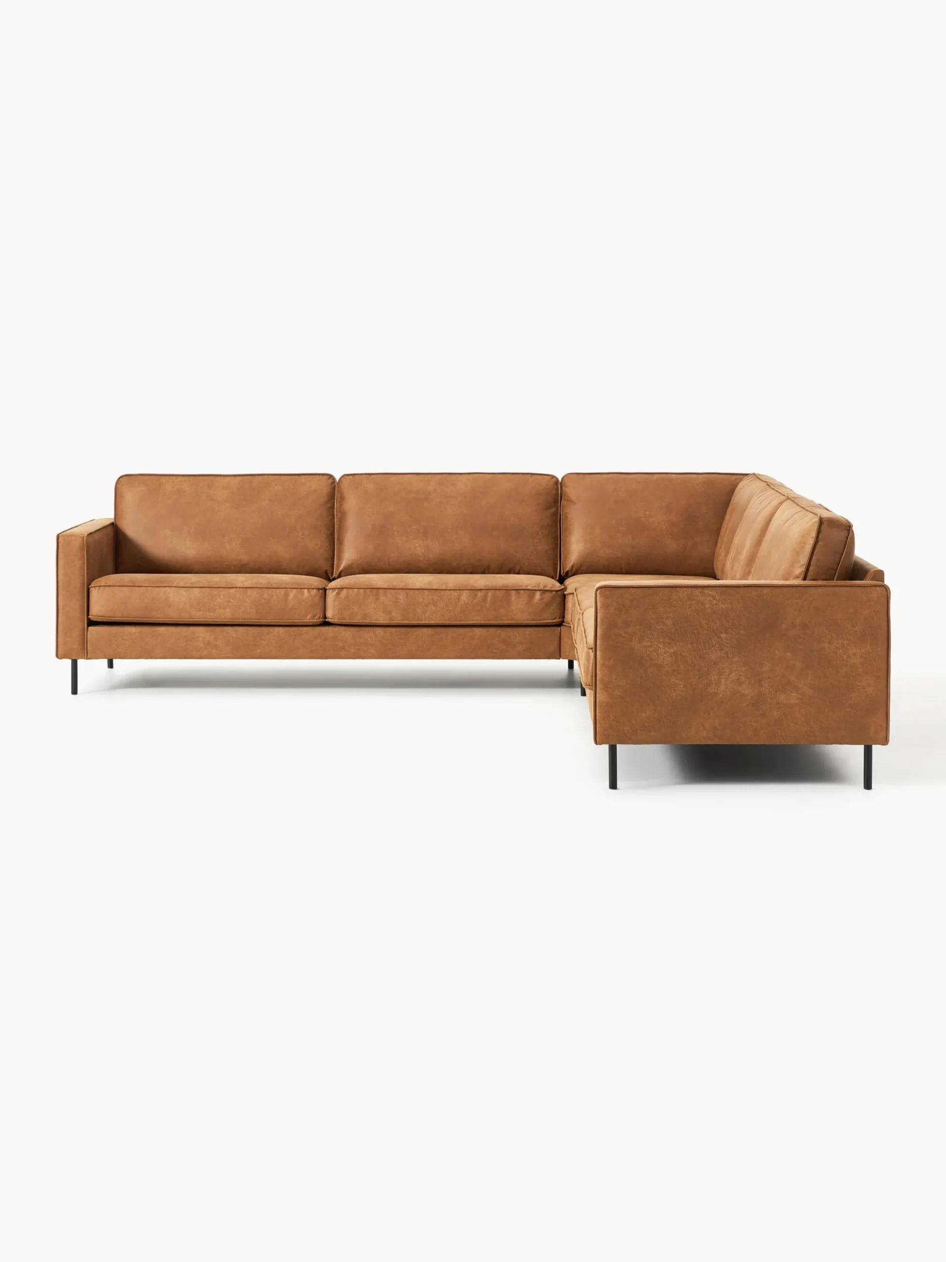 Divano angolare XL in pelle Hunter