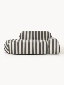 Divano a righe Wolke (2 posti) con terminale chaise longue