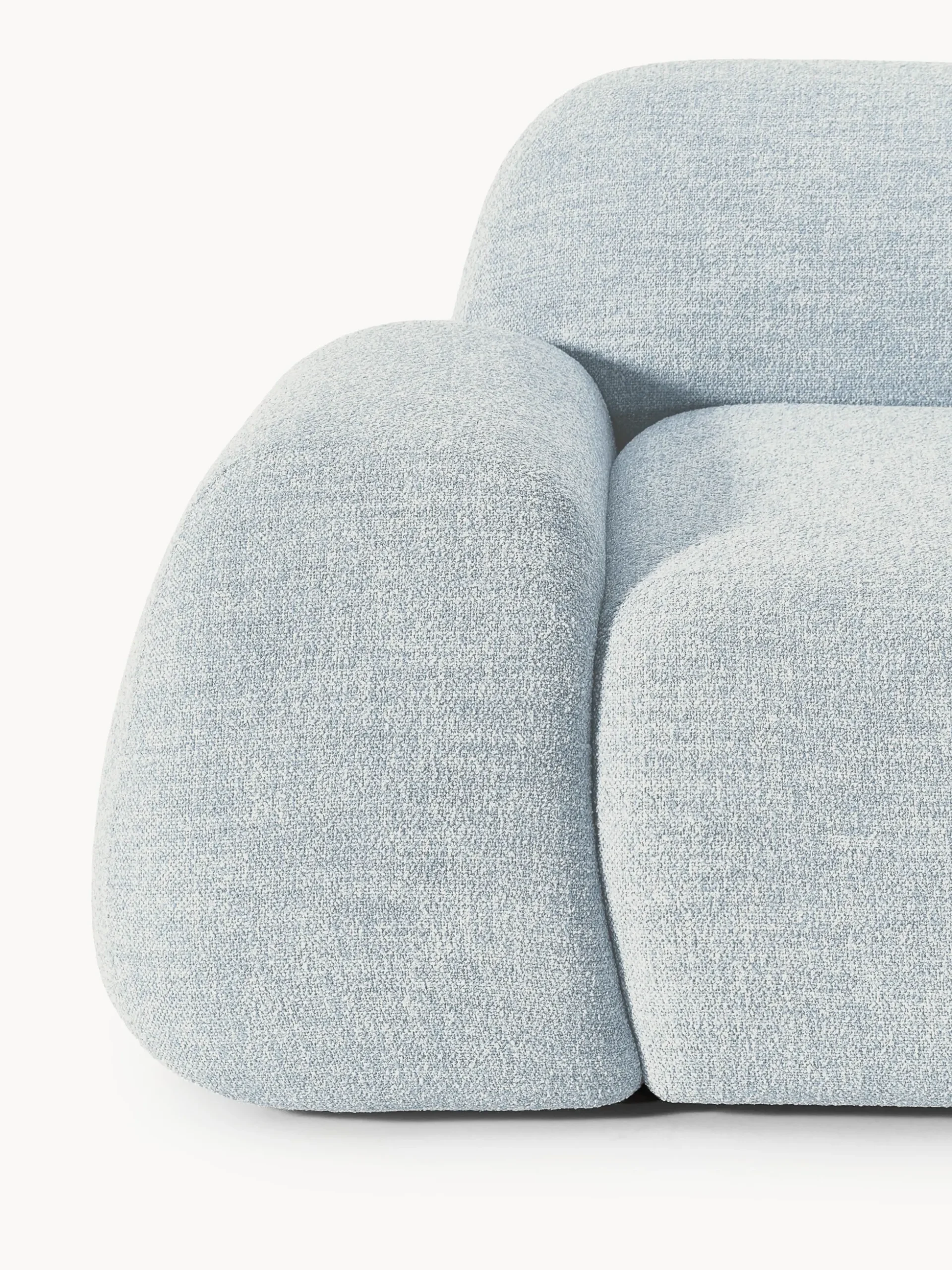 Divano componibile 3 posti in bouclé Wolke